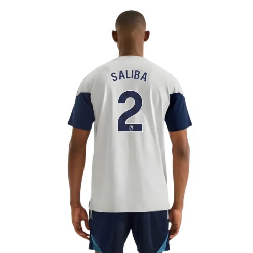 2025-2026 Arsenal Training Tee (Grey) (Saliba 2)