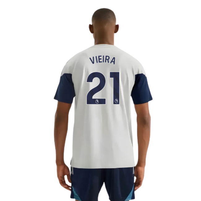 2025-2026 Arsenal Training Tee (Grey) (Vieira 21)