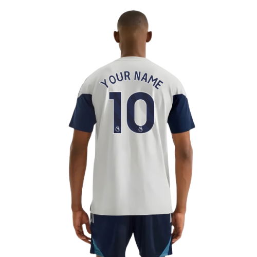 2025-2026 Arsenal Training Tee (Grey) (Your Name)