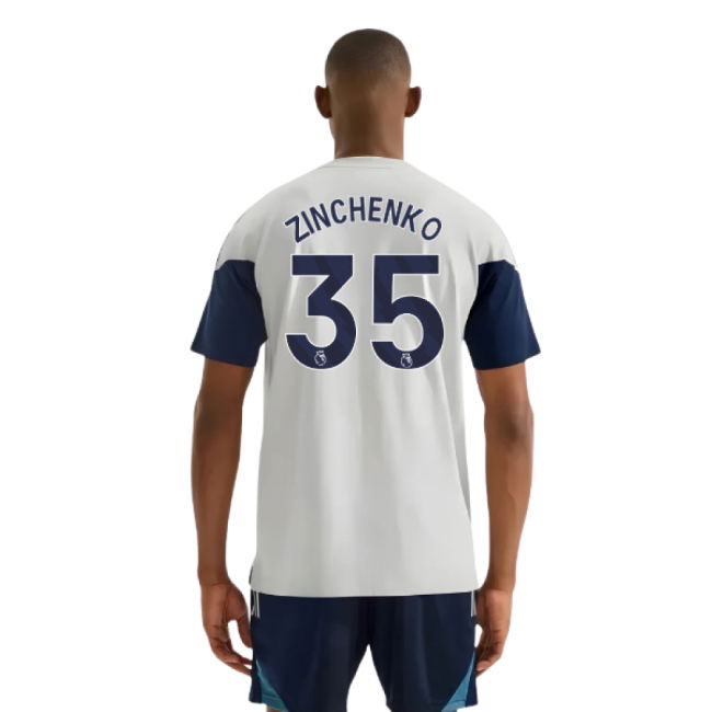 2025-2026 Arsenal Training Tee (Grey) (Zinchenko 35)