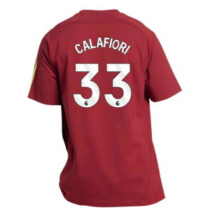 2025-2026 Arsenal UBP Tee (Noble Maroon) (Calafiori 33)