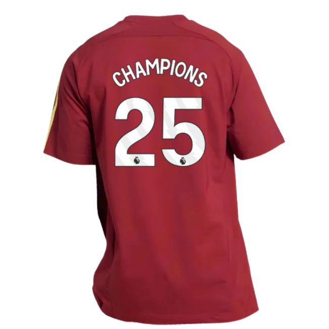 2025-2026 Arsenal UBP Tee (Noble Maroon) (Champions 25)