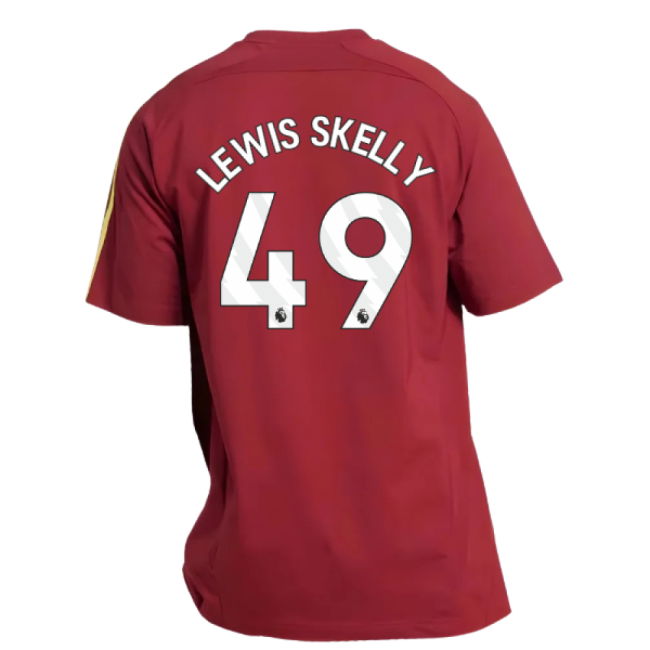2025-2026 Arsenal UBP Tee (Noble Maroon) (Lewis Skelly 49)
