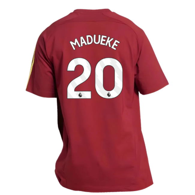 2025-2026 Arsenal UBP Tee (Noble Maroon) (Madueke 20)