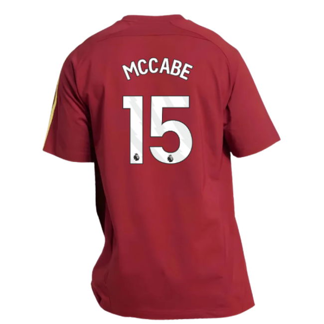 2025-2026 Arsenal UBP Tee (Noble Maroon) (McCabe 15)