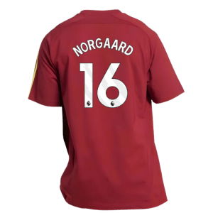 2025-2026 Arsenal UBP Tee (Noble Maroon) (Norgaard 16)