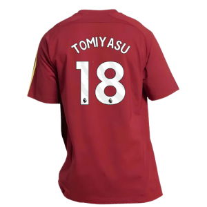 2025-2026 Arsenal UBP Tee (Noble Maroon) (Tomiyasu 18)