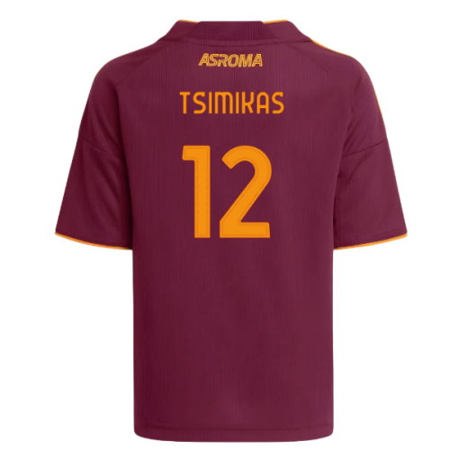 2025-2026 AS Roma Home Mini Kit (Tsimikas 12)