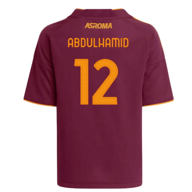 2025-2026 AS Roma Home Shirt (Kids) (Abdulhamid 12)