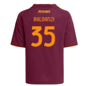2025-2026 AS Roma Home Shirt (Kids) (Baldanzi 35)