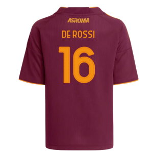2025-2026 AS Roma Home Shirt (Kids) (De Rossi 16)
