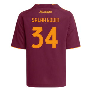 2025-2026 AS Roma Home Shirt (Kids) (Salah Eddin 34)