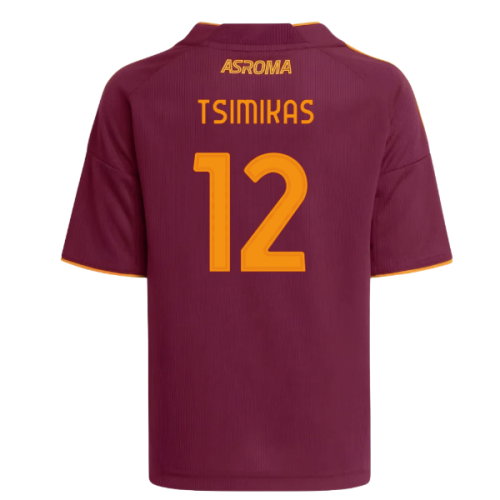 2025-2026 AS Roma Home Shirt (Kids) (Tsimikas 12)