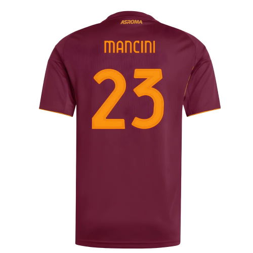 2025-2026 AS Roma Home Shirt (Mancini 23)