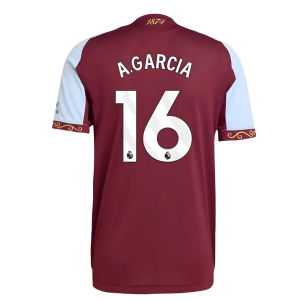 2025-2026 Aston Villa Authentic Home Shirt (A.Garcia 16)