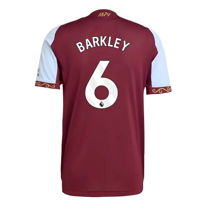2025-2026 Aston Villa Authentic Home Shirt (Barkley 6)