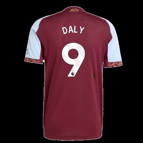 2025-2026 Aston Villa Authentic Home Shirt (Daly 9)