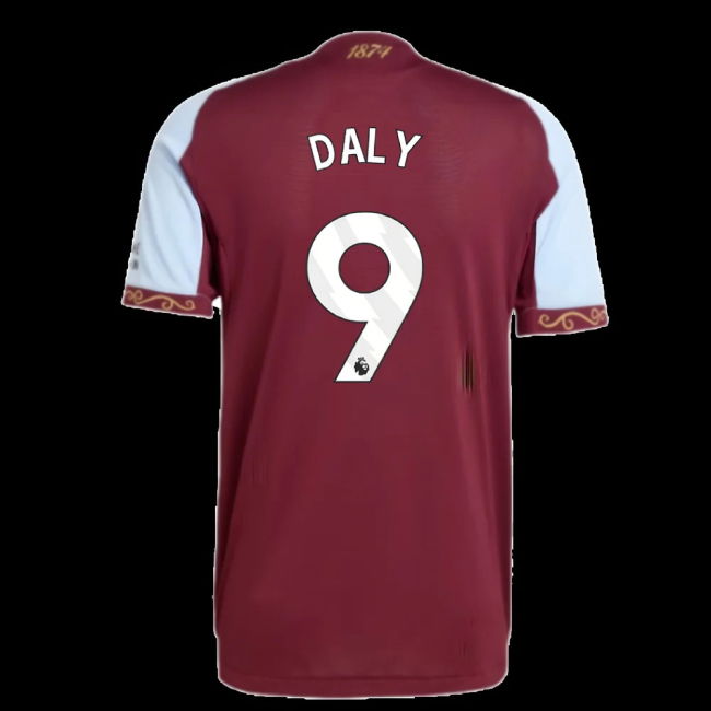 2025-2026 Aston Villa Authentic Home Shirt (Daly 9)