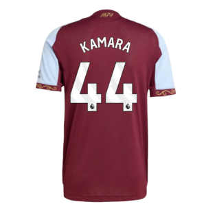 2025-2026 Aston Villa Authentic Home Shirt (Kamara 44)