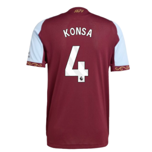 2025-2026 Aston Villa Authentic Home Shirt (Konsa 4)