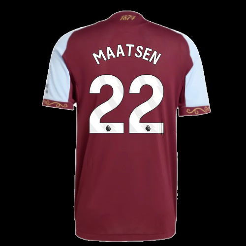2025-2026 Aston Villa Authentic Home Shirt (Maatsen 22)