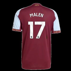 2025-2026 Aston Villa Authentic Home Shirt (Malen 17)