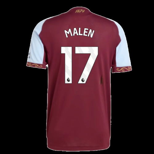 2025-2026 Aston Villa Authentic Home Shirt (Malen 17)