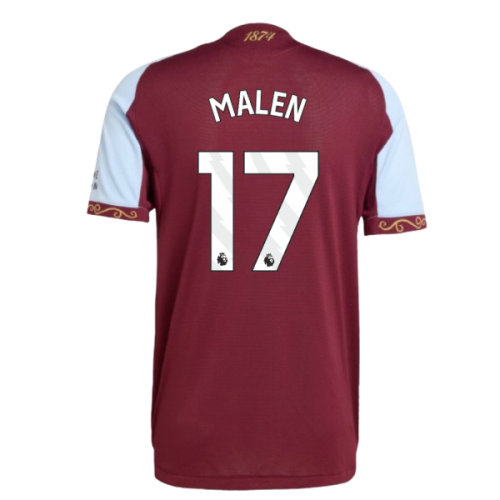 2025-2026 Aston Villa Authentic Home Shirt (Malen 17)