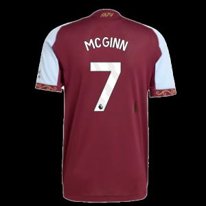 2025-2026 Aston Villa Authentic Home Shirt (McGinn 7)