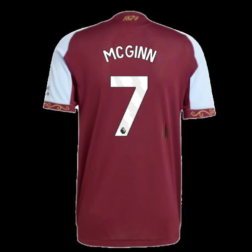 2025-2026 Aston Villa Authentic Home Shirt (McGinn 7)