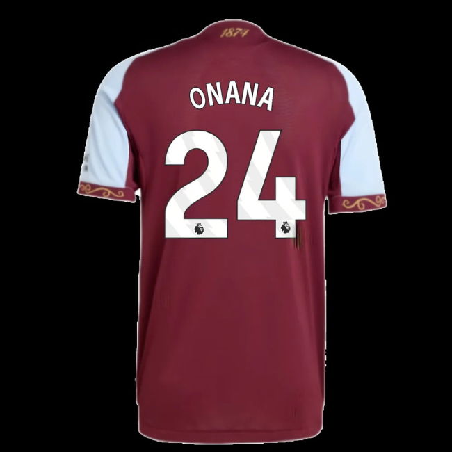 2025-2026 Aston Villa Authentic Home Shirt (Onana 24)