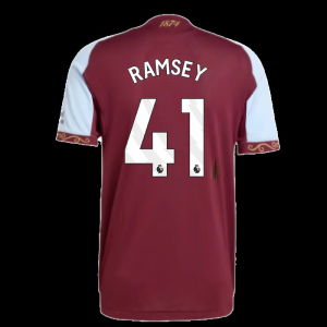 2025-2026 Aston Villa Authentic Home Shirt (Ramsey 41)