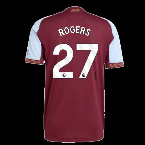 2025-2026 Aston Villa Authentic Home Shirt (Rogers 27)