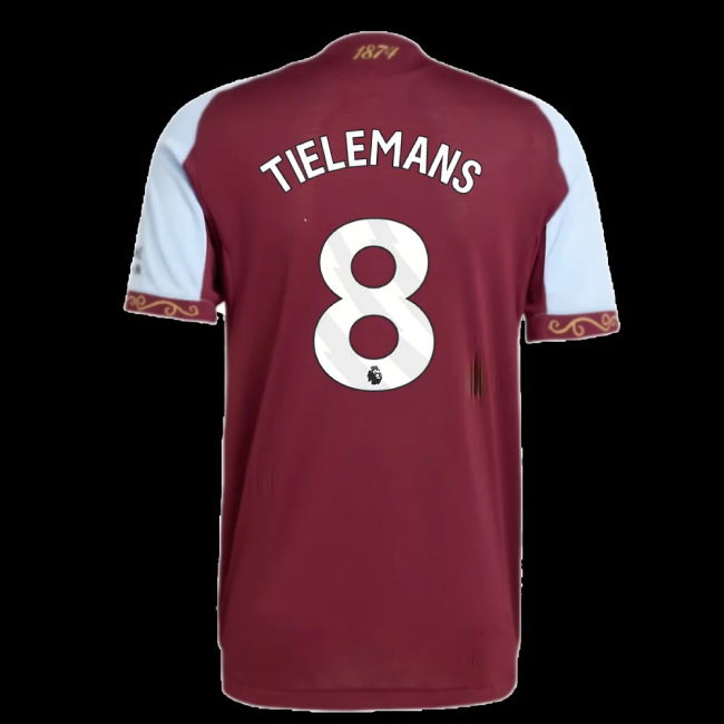 2025-2026 Aston Villa Authentic Home Shirt (Tielemans 8)