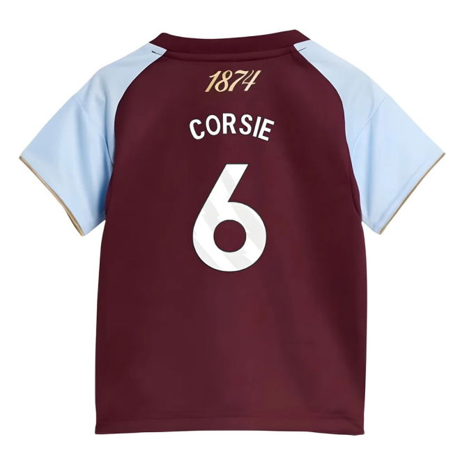 2025-2026 Aston Villa Home Baby Kit (Corsie 6)