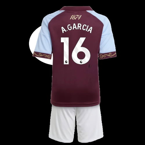 2025-2026 Aston Villa Home Mini Kit (A.Garcia 16)
