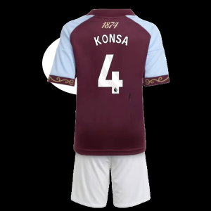2025-2026 Aston Villa Home Mini Kit (Konsa 4)