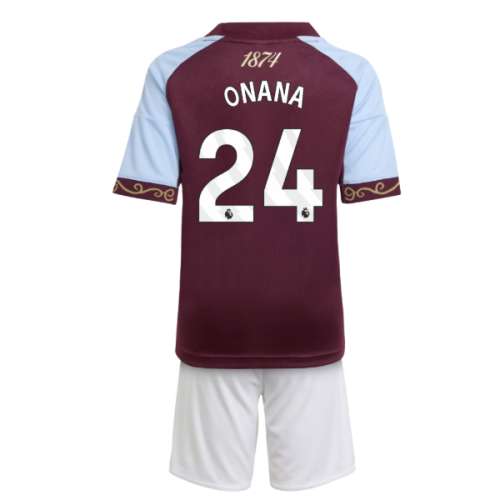 2025-2026 Aston Villa Home Mini Kit (Onana 24)