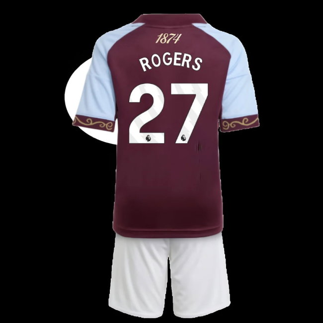 2025-2026 Aston Villa Home Mini Kit (Rogers 27)