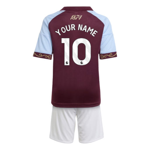 2025-2026 Aston Villa Home Mini Kit (Your Name)