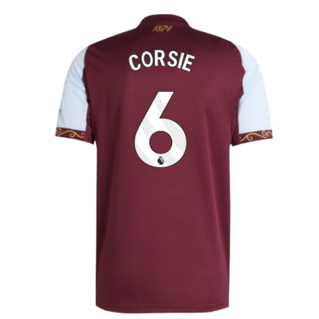 2025-2026 Aston Villa Home Shirt (Corsie 6)