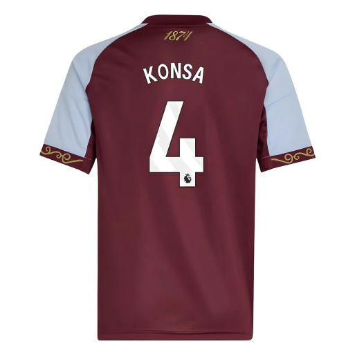 2025-2026 Aston Villa Home Shirt (Kids) (Konsa 4)