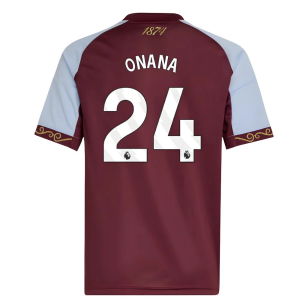 2025-2026 Aston Villa Home Shirt (Kids) (Onana 24)