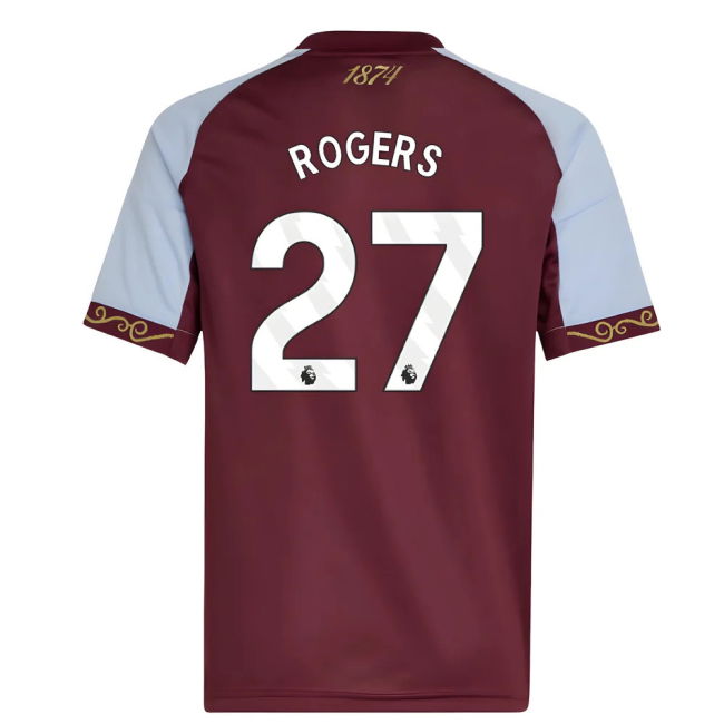 2025-2026 Aston Villa Home Shirt (Kids) (Rogers 27)