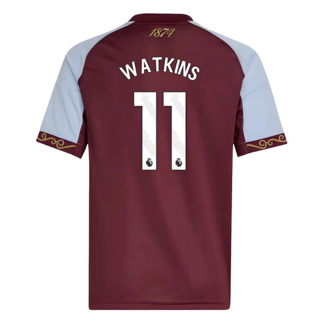 2025-2026 Aston Villa Home Shirt (Kids) (Watkins 11)