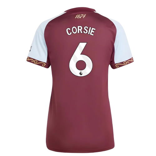 2025-2026 Aston Villa Home Shirt (Womens) (Corsie 6)