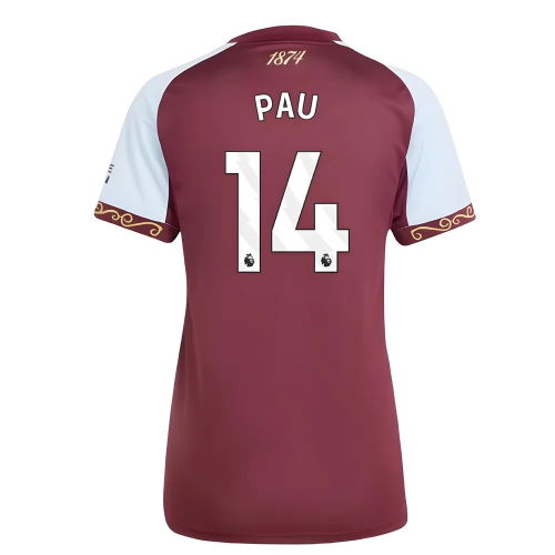 2025-2026 Aston Villa Home Shirt (Womens) (Pau 14)