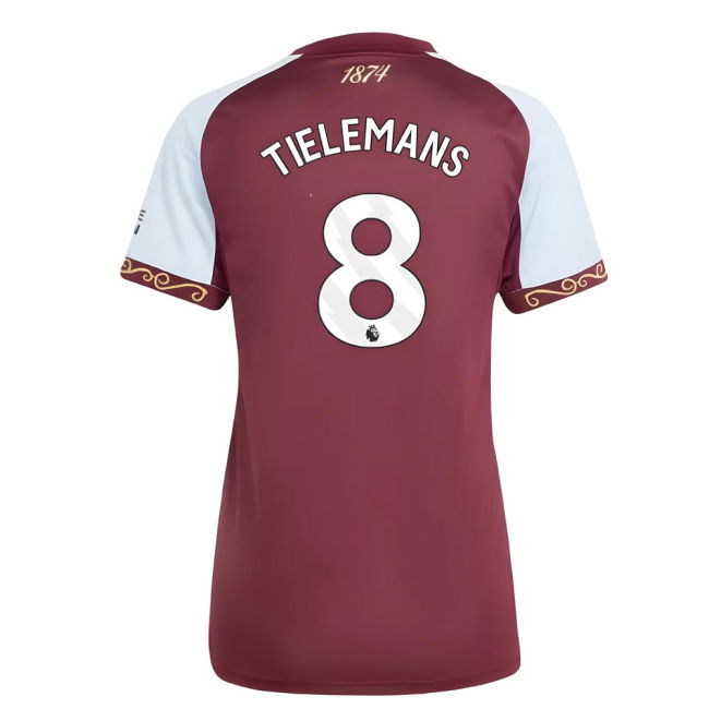 2025-2026 Aston Villa Home Shirt (Womens) (Tielemans 8)