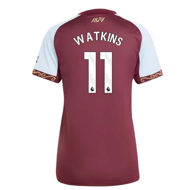 2025-2026 Aston Villa Home Shirt (Womens) (Watkins 11)