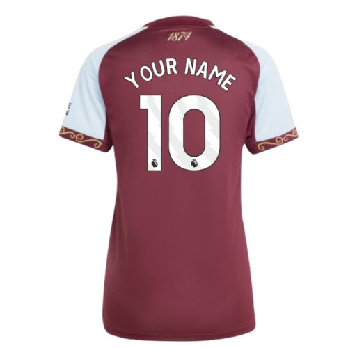 2025-2026 Aston Villa Home Shirt (Womens) (Your Name)